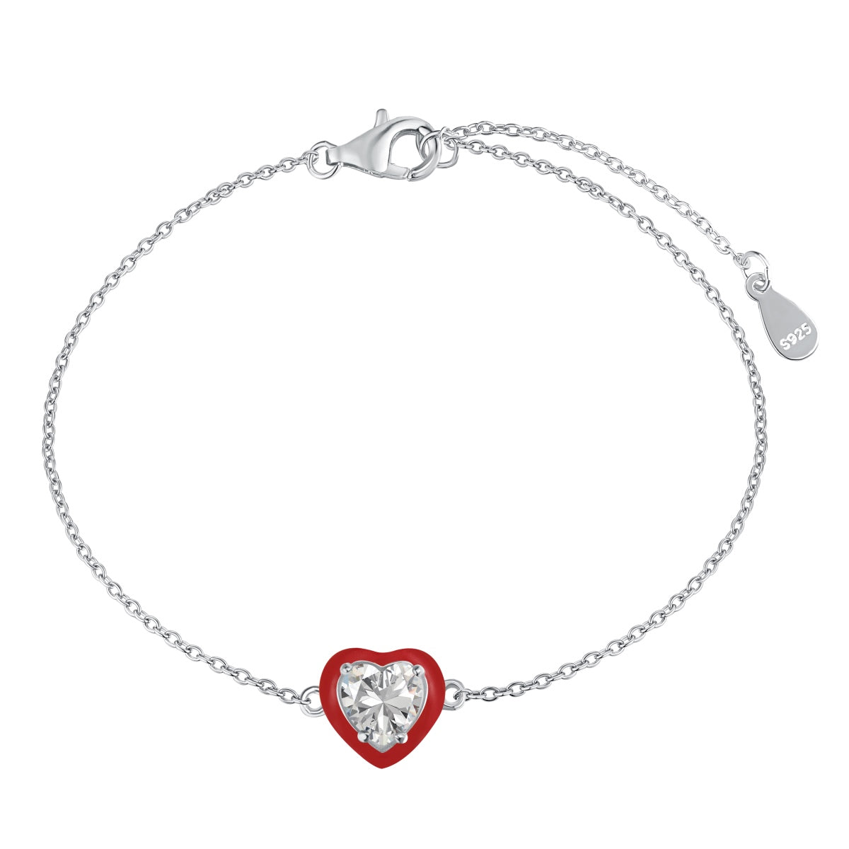 [Love More]Sparkling Romantic Heart Shape Lover Bracelet