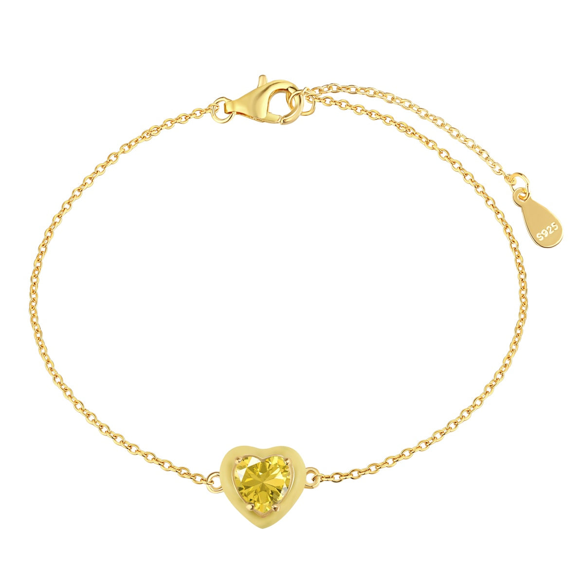 [Love More]Sparkling Romantic Heart Shape Lover Bracelet