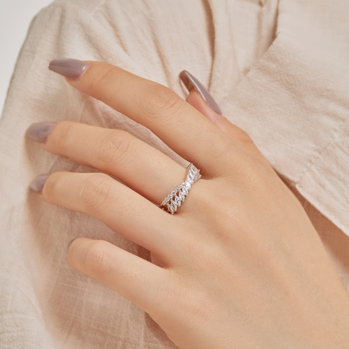[Love More]Unique Colorful Marquise Cut Daily Ring