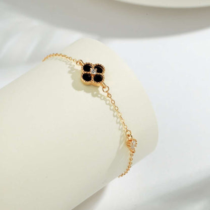 [Love More]Delicate Four Leaf Clover Bracelet