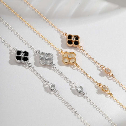 [Love More]Delicate Four Leaf Clover Bracelet
