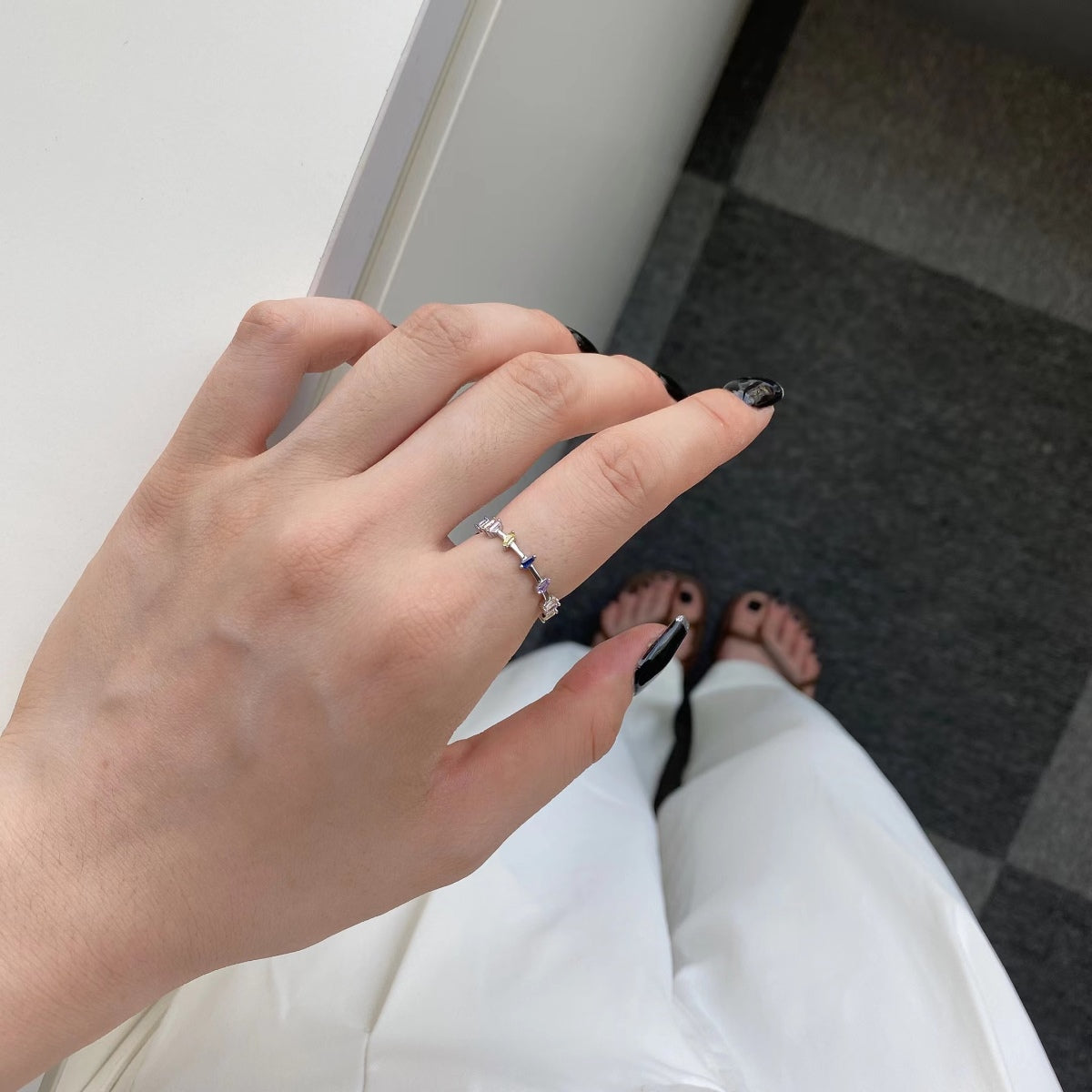 [Love More]Unique Trapezoid Cut Daily Ring