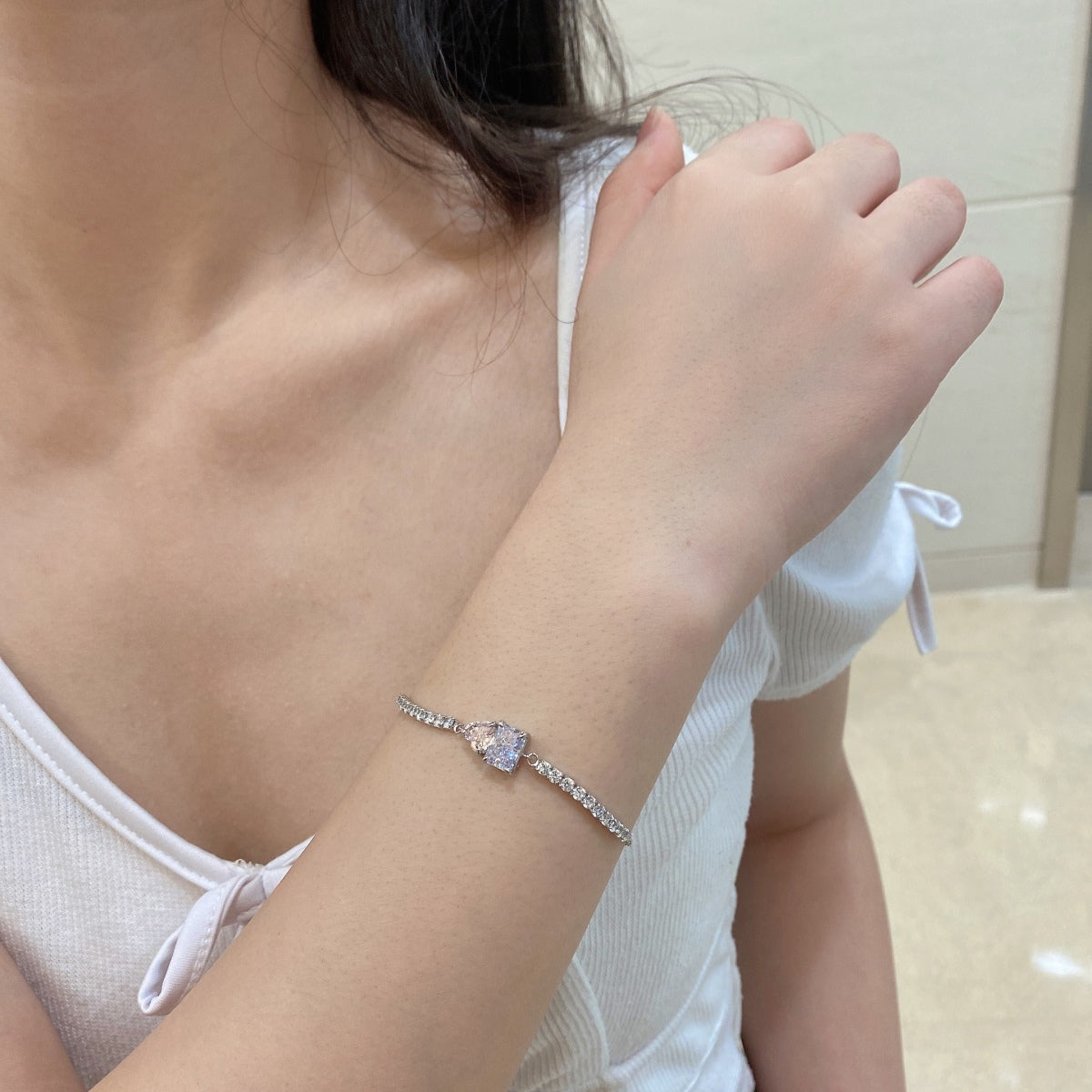 [Love More]Dazzling Unique Multi Shape Lover Bracelet