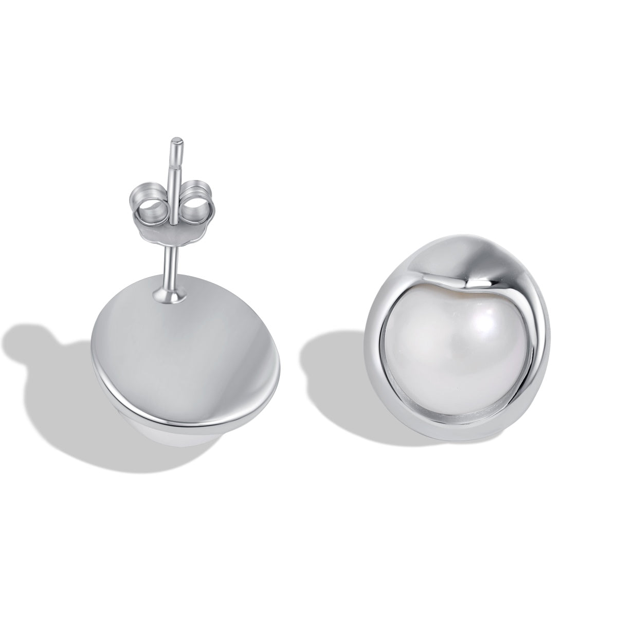 [Love More]Dainty Bread Pearl Earrings