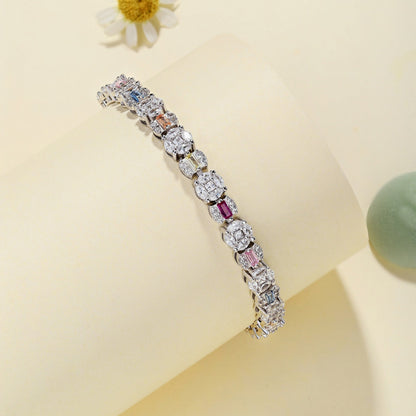 [Love More]Dazzling Radiant Multi Cut Daily Bracelet