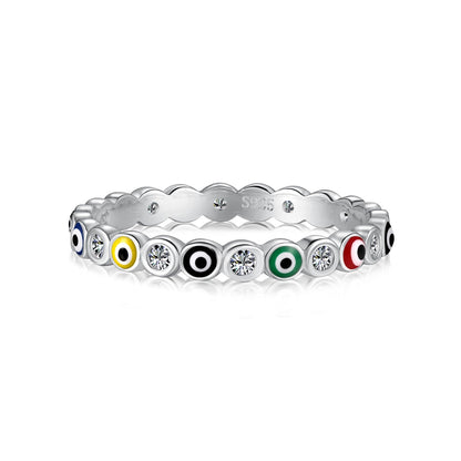 [Love More]Sparkling Vibrant Round Shape Daily Ring
