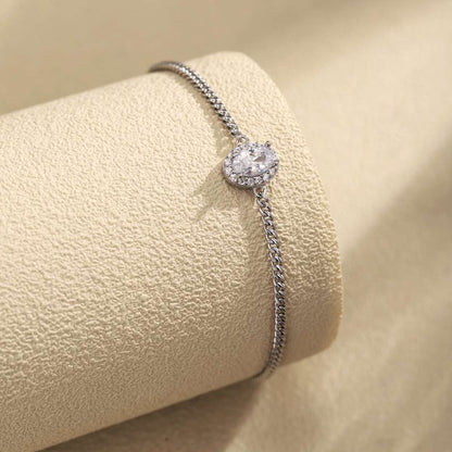 [Love More]Exquisite Oval Shape Bracelet