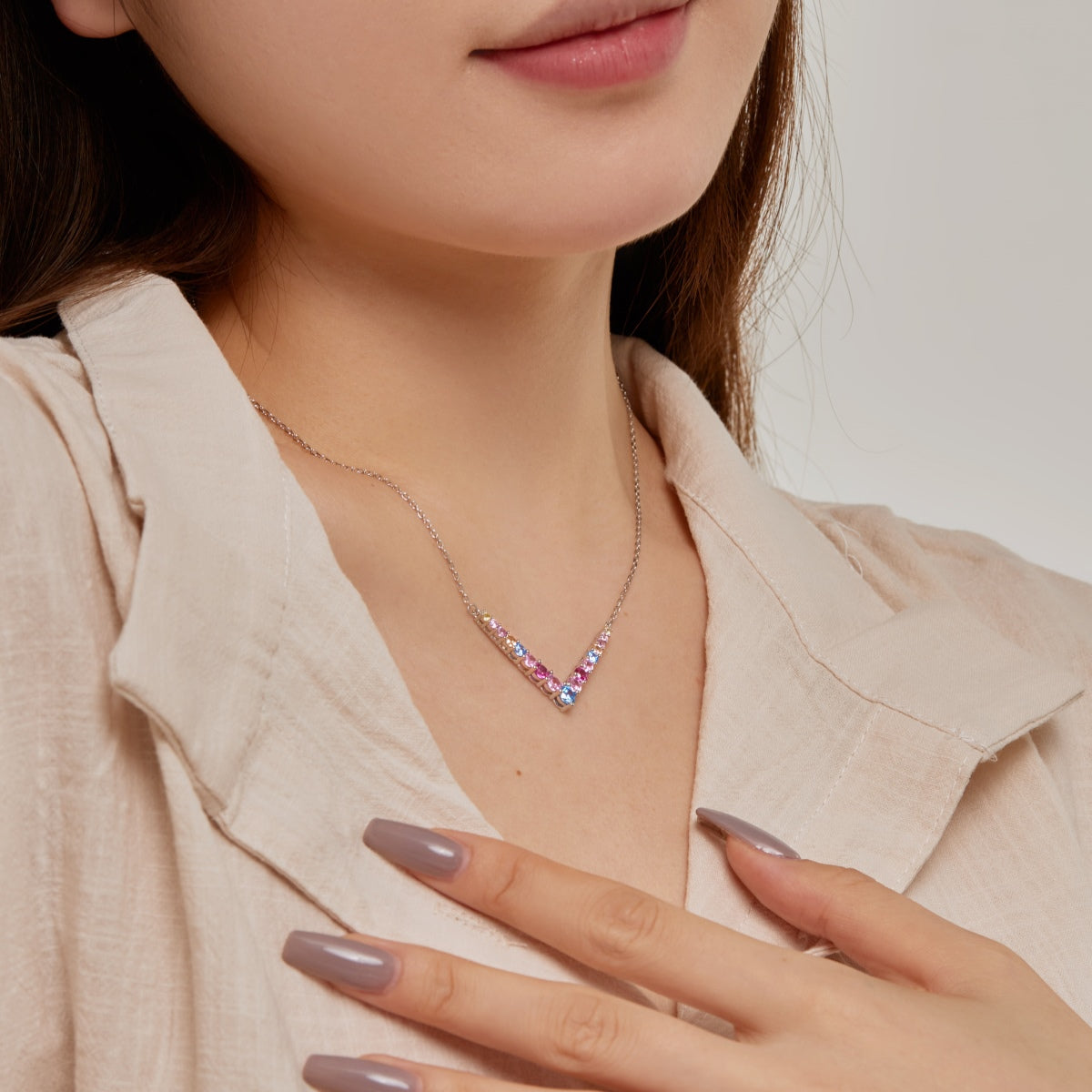 [Love More]Ornate Round Cut Necklace