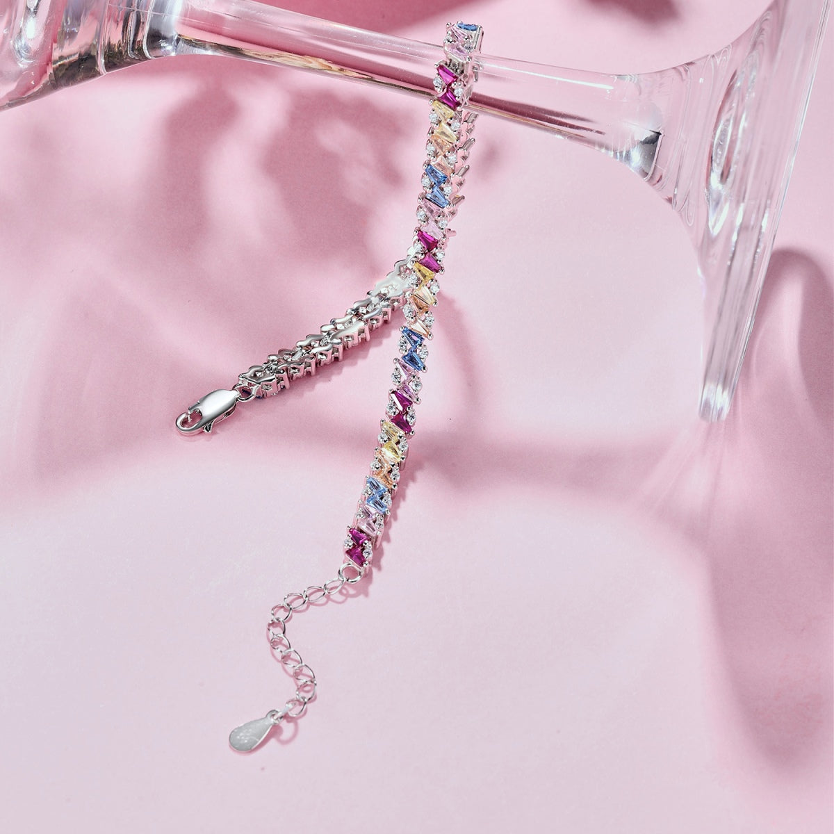 [Love More]Ornate Sparkling Multi Cut Party Bracelet