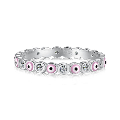 [Love More]Sparkling Vibrant Round Shape Daily Ring