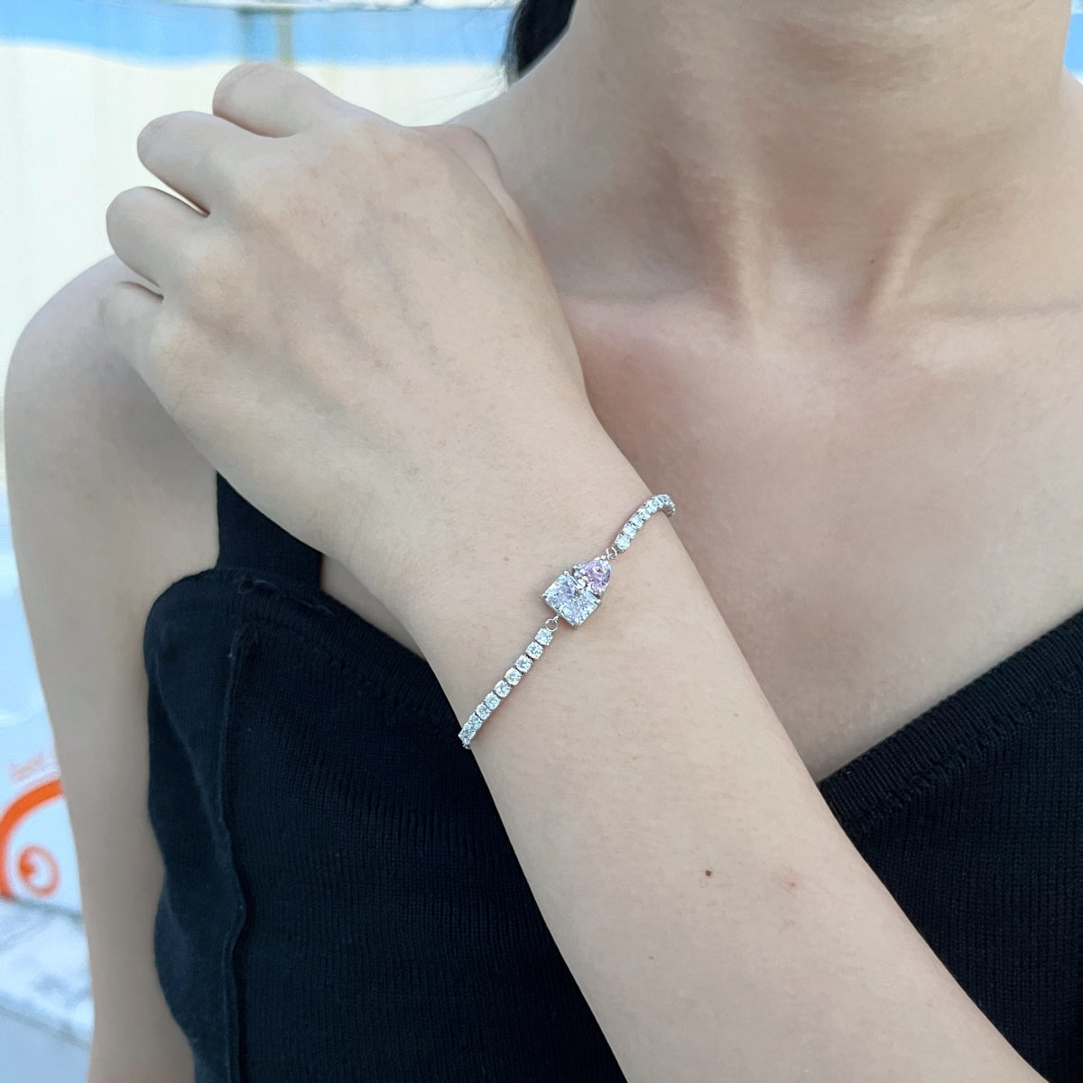 [Love More]Dazzling Unique Multi Shape Lover Bracelet