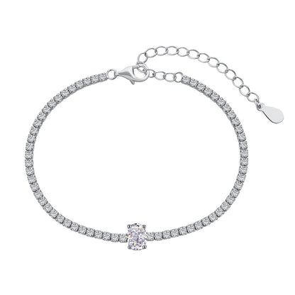 [Love More]0.75 Carat Exquisite Oval Cut Daily Bracelet