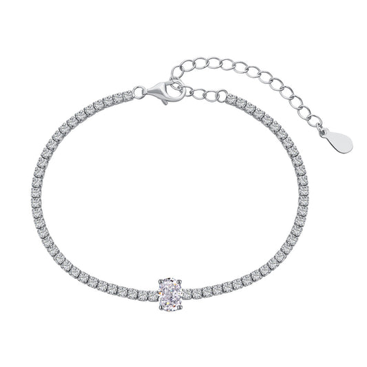 [Love More]0.75 Carat Exquisite Oval Cut Daily Bracelet