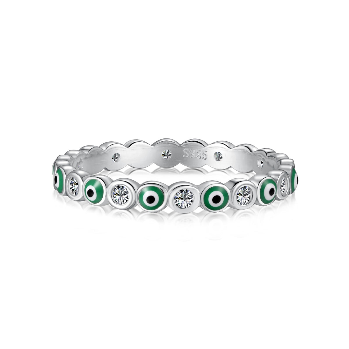 [Love More]Sparkling Vibrant Round Shape Daily Ring