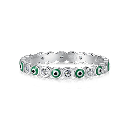 [Love More]Sparkling Vibrant Round Shape Daily Ring