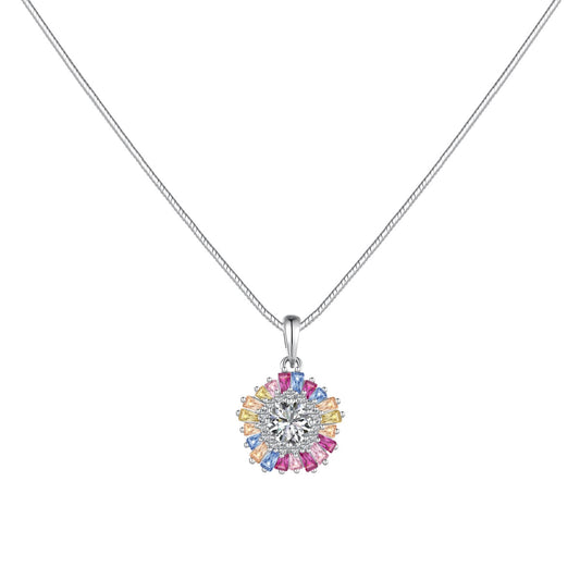 [Love More]Charming Flower Colorful Necklace