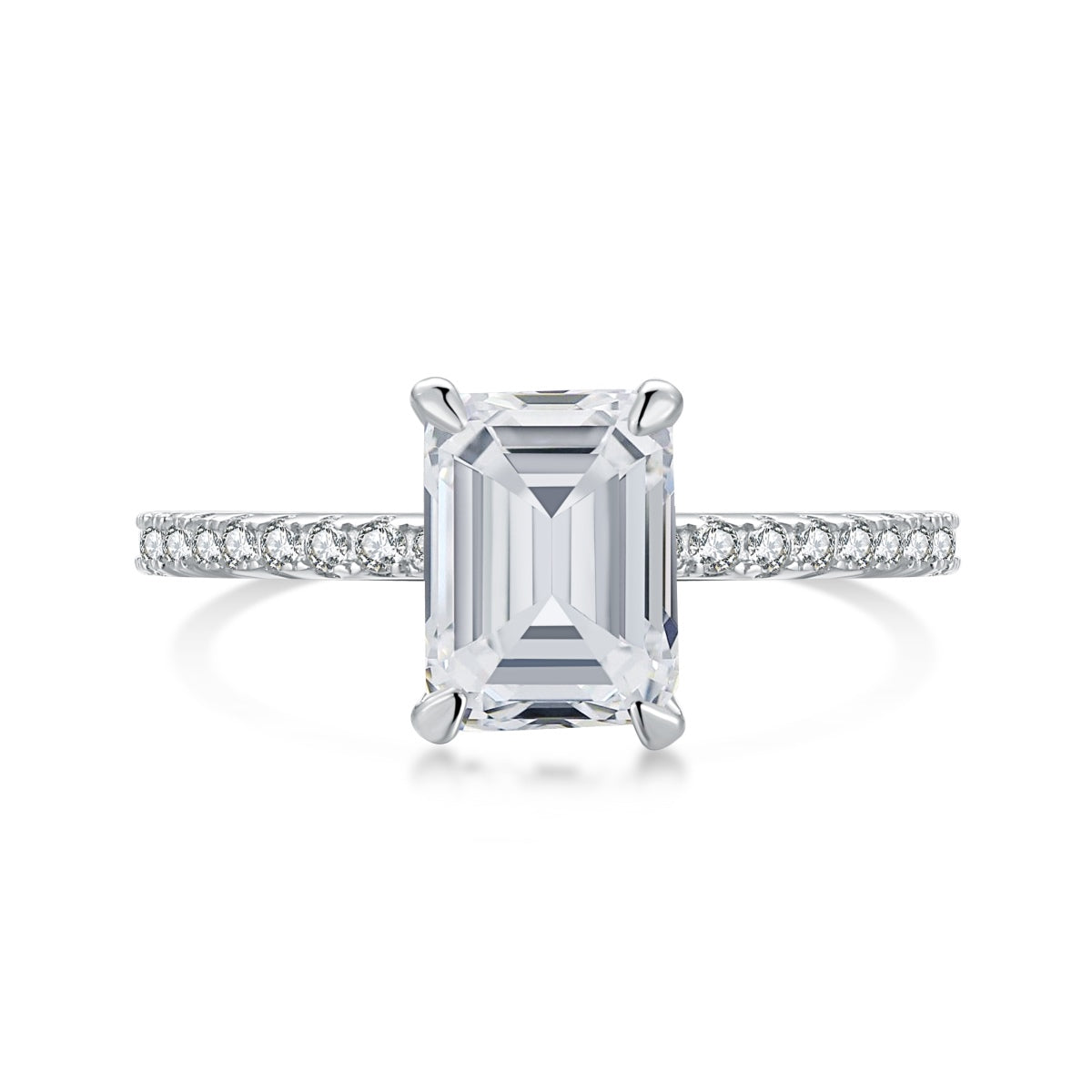 [Love More]2.0 Carat Scintillating Ornate Radiant Cut Party Ring