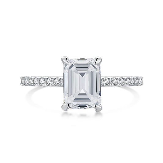 [Love More]2.0 Carat Scintillating Ornate Radiant Cut Party Ring