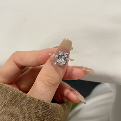 [Love More]2.0 Carat Scintillating Ornate Radiant Cut Party Ring