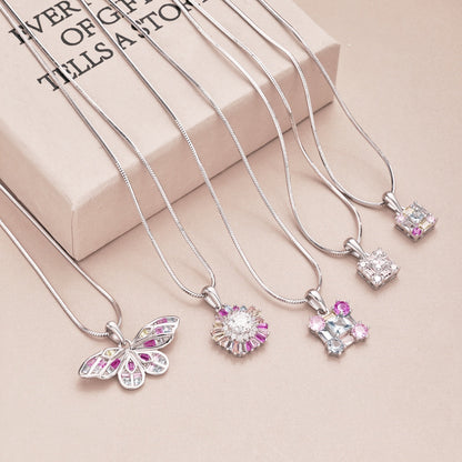 [Love More]Charming Flower Colorful Necklace
