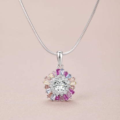 [Love More]Charming Flower Colorful Necklace