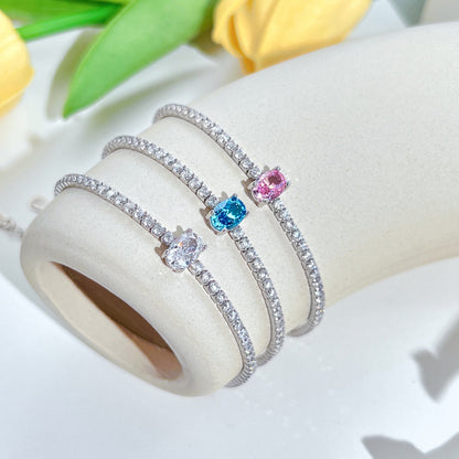 [Love More]0.75 Carat Exquisite Oval Cut Daily Bracelet