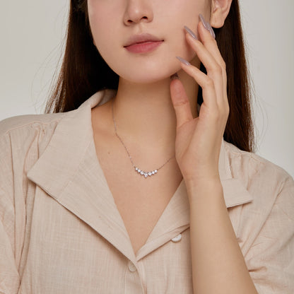 [Love More]Dainty Colorful Heart Necklace