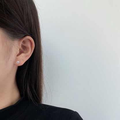 [Love More]Sparkling Colorful Round Shape Earrings