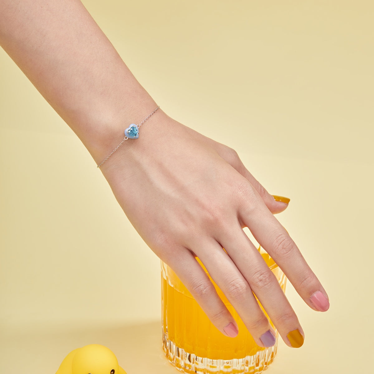 [Love More]Sparkling Romantic Heart Shape Lover Bracelet