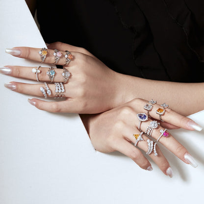 [Love More]Unique Vivid Snake Shape Daily Ring