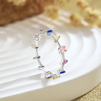 [Love More]Unique Trapezoid Cut Daily Ring