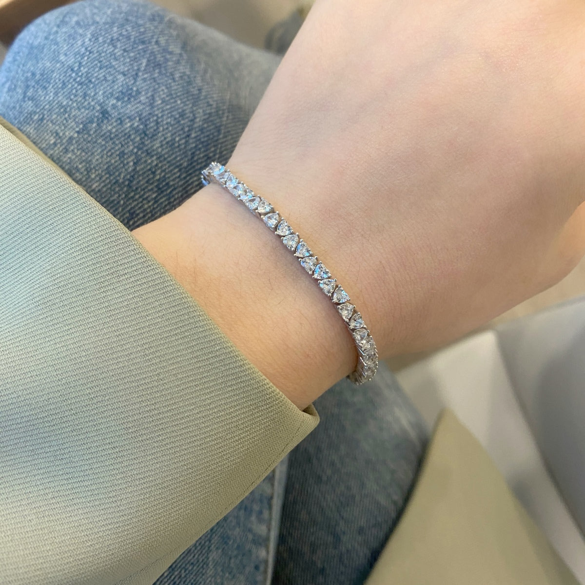 [Love More]Dazzling Romantic Heart Shape Lover Bracelet