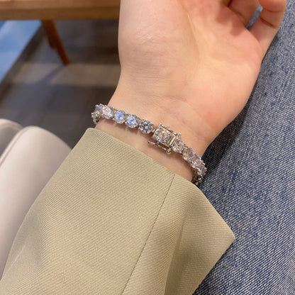 [Love More]0.75 Carat Dazzling Round Cut Wedding Bracelet