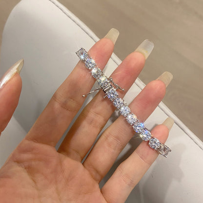 [Love More]Ornate Sparkling Round Cut Wedding Bracelet