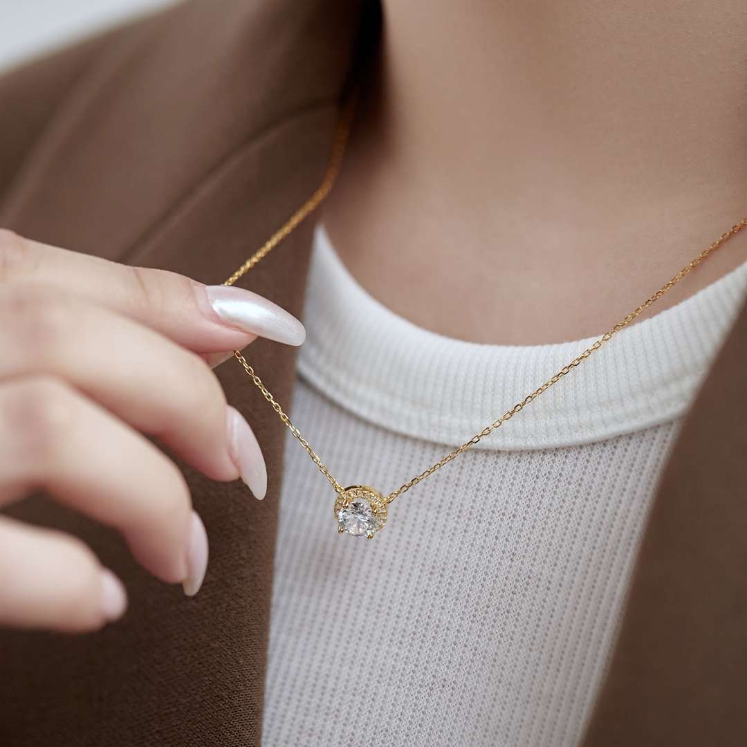 [Love More]Luxurious Round Cut Necklace