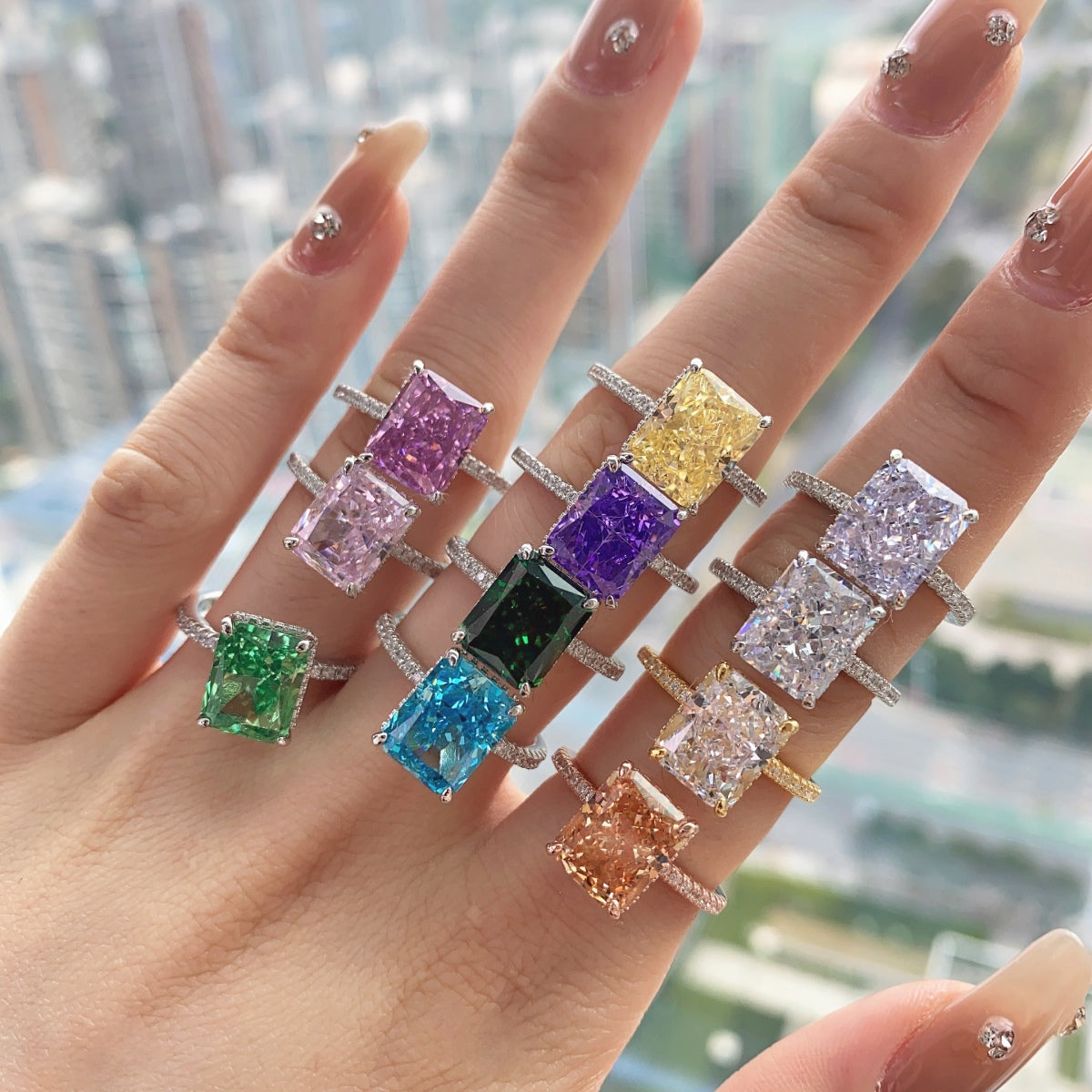 [Love More]4.0 Carat Luxurious Engagement Ring