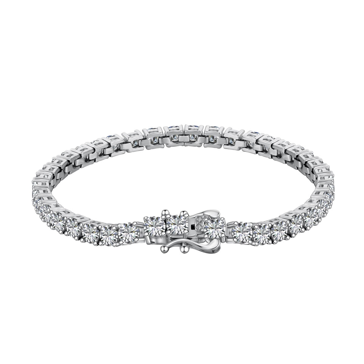 [Love More]Luxurious Ornate Round Cut Tennis Bracelet
