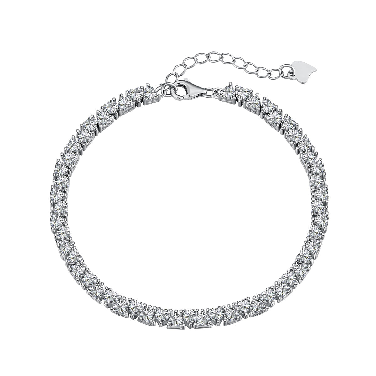 [Love More]Dazzling Romantic Heart Shape Lover Bracelet