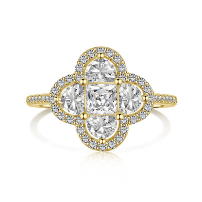 [Love More]Luxurious Eternity Flower Shape Banquet Ring
