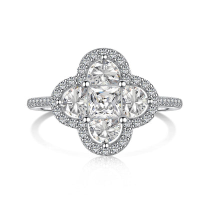 [Love More]Luxurious Eternity Flower Shape Banquet Ring
