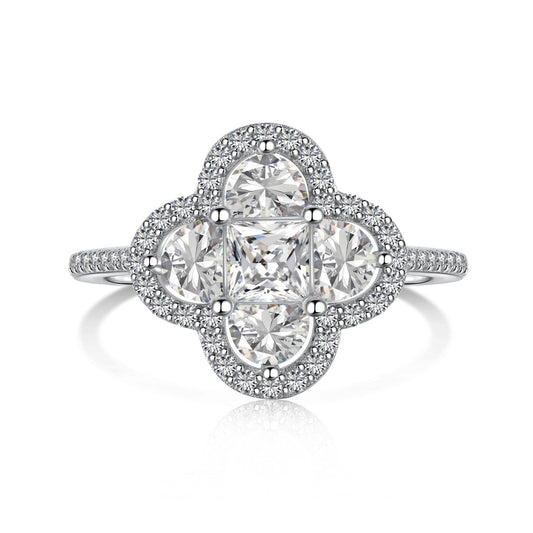 [Love More]Luxurious Eternity Flower Shape Banquet Ring