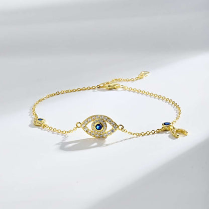 [Love More]Dainty Eye Shape Necklace