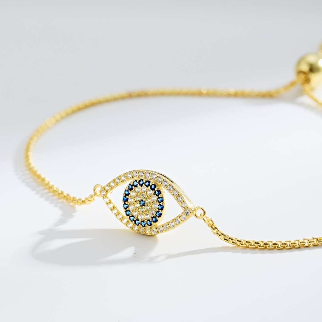 [Love More]Dazzling Eye Shape Necklace