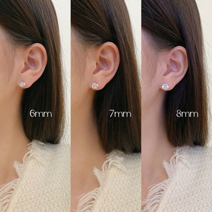 [Love More]Dainty Round Shape Earrings