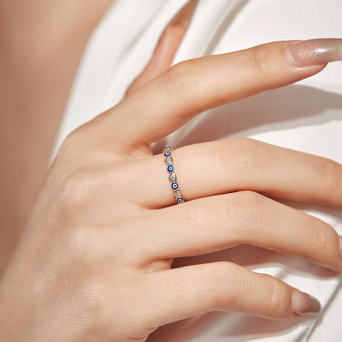 [Love More]Radiant Colorful Round Shape Daily Ring