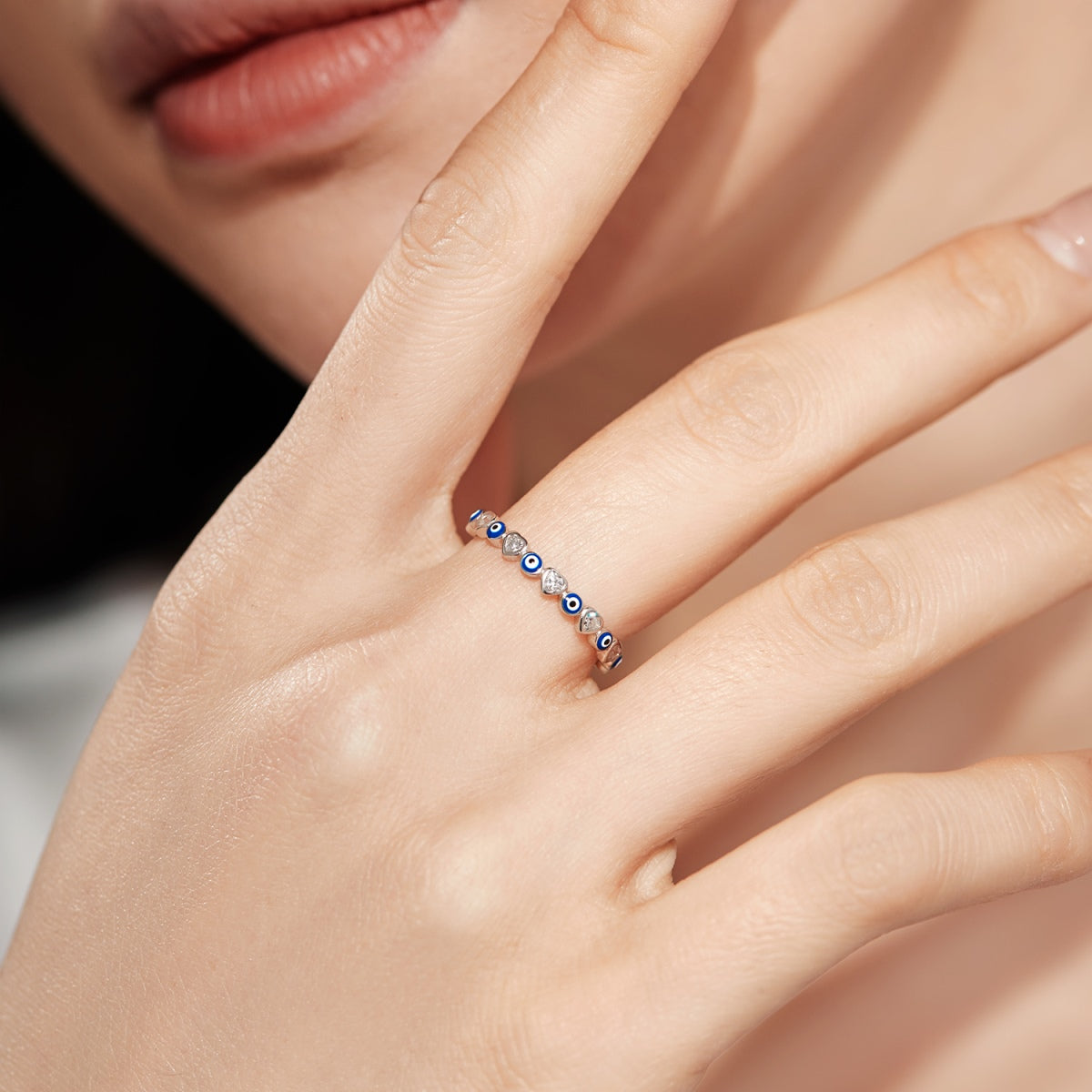 [Love More]Radiant Colorful Round Shape Daily Ring