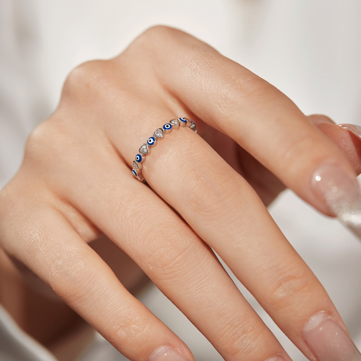 [Love More]Radiant Colorful Round Shape Daily Ring