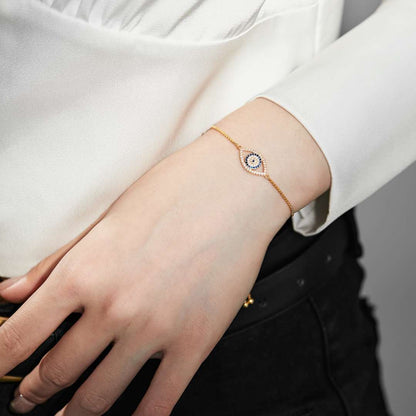 [Love More]Dazzling Eye Shape Necklace