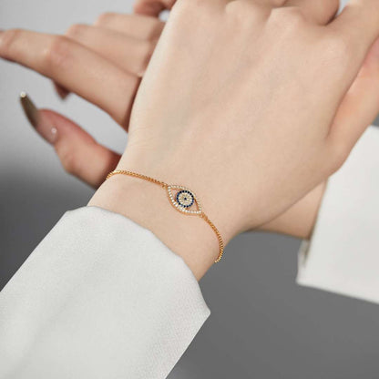 [Love More]Dazzling Eye Shape Necklace