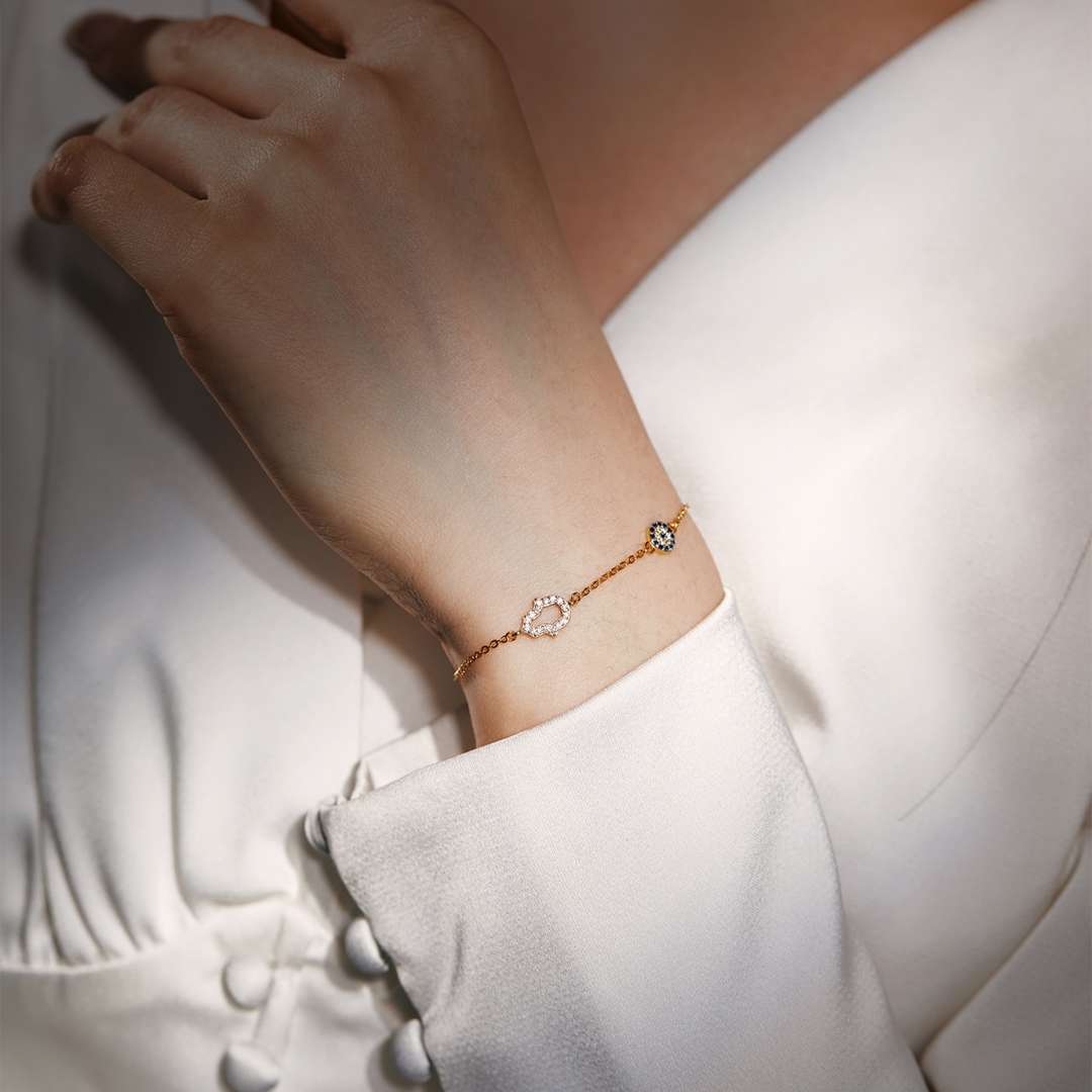 [Love More]Gost Shape & Round Shape Necklace